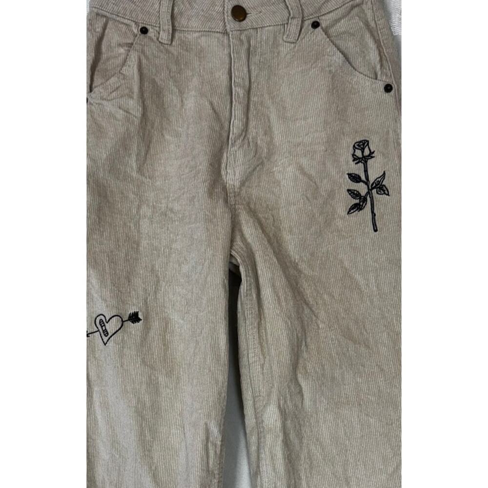 Melodie by Melodie Perrault Womens Size 2 Beige Corduroy Pants - Picture 2 of 9